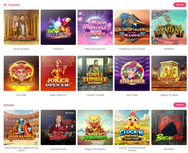 Jubla Casino desktop