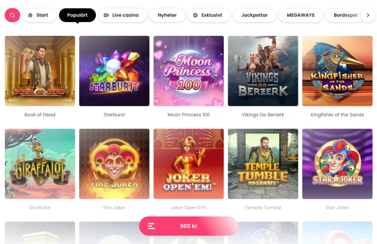 Jubla Casino desktop