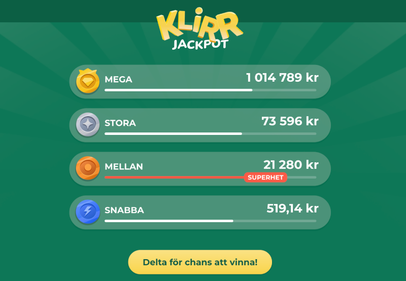 Klirr jackpot